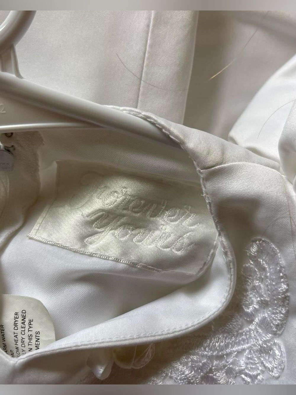 vintage late-1990s / Y2K white formal dress by Forever Yours